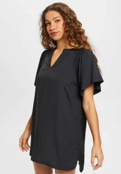 ESPRIT Tunikakleid Tayrona Für Den- Strandaccessoire - Black