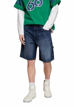 Edc By Esprit Locker - Jeansshort - Blue Dark Washed