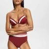 ESPRIT Tayrona Beach High Waist Brief - Bikinibroekje - Dark Red