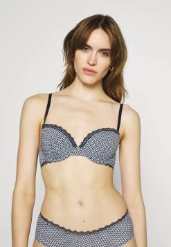 ESPRIT Feminine Micro Print Classic Padded Bra - Beugel Bh - Navy