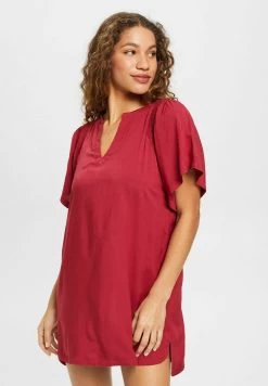 ESPRIT Tunikakleid Tayrona Für Den- Strandaccessoire - Dark Red
