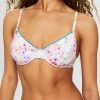 ESPRIT Mit Bügel Cups Und Floralem Print - Bikinitop - Teal Blue