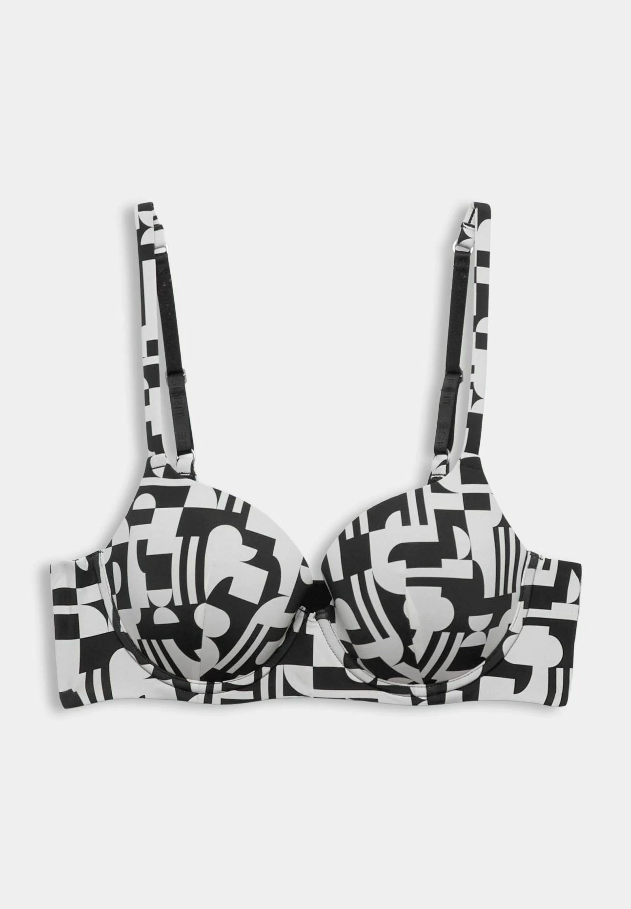 ESPRIT Bügel Geo-Print - Push-Up Bh - Black - Image 6