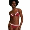 ESPRIT Tayrona Par Padded Plunge- Bikinitop - Dark Red